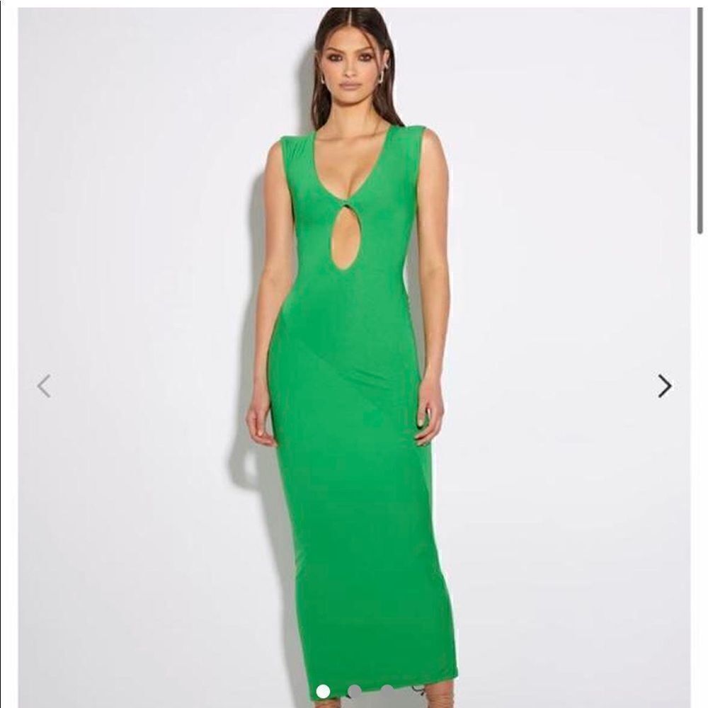 ASOS Effie Kats Keyhole Carli Dress Jungle Green NWT